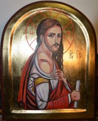 Nr.123.Ikona Rany Ramienia Pana  Jezusa-wym.40-32cm